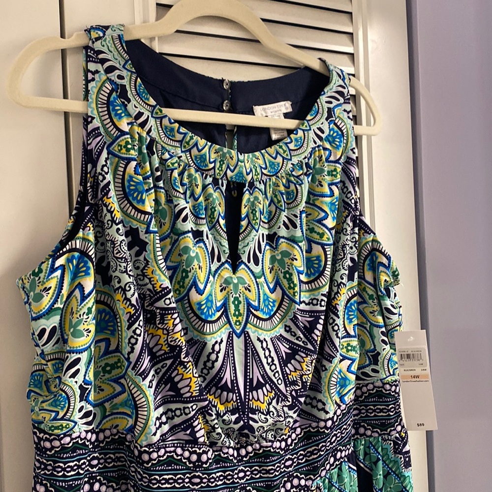 London Times Green Dress